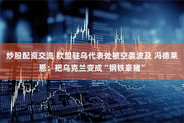 炒股配资交流 欧盟驻乌代表处被空袭波及 冯德莱恩：把乌克兰变成“钢铁豪猪”